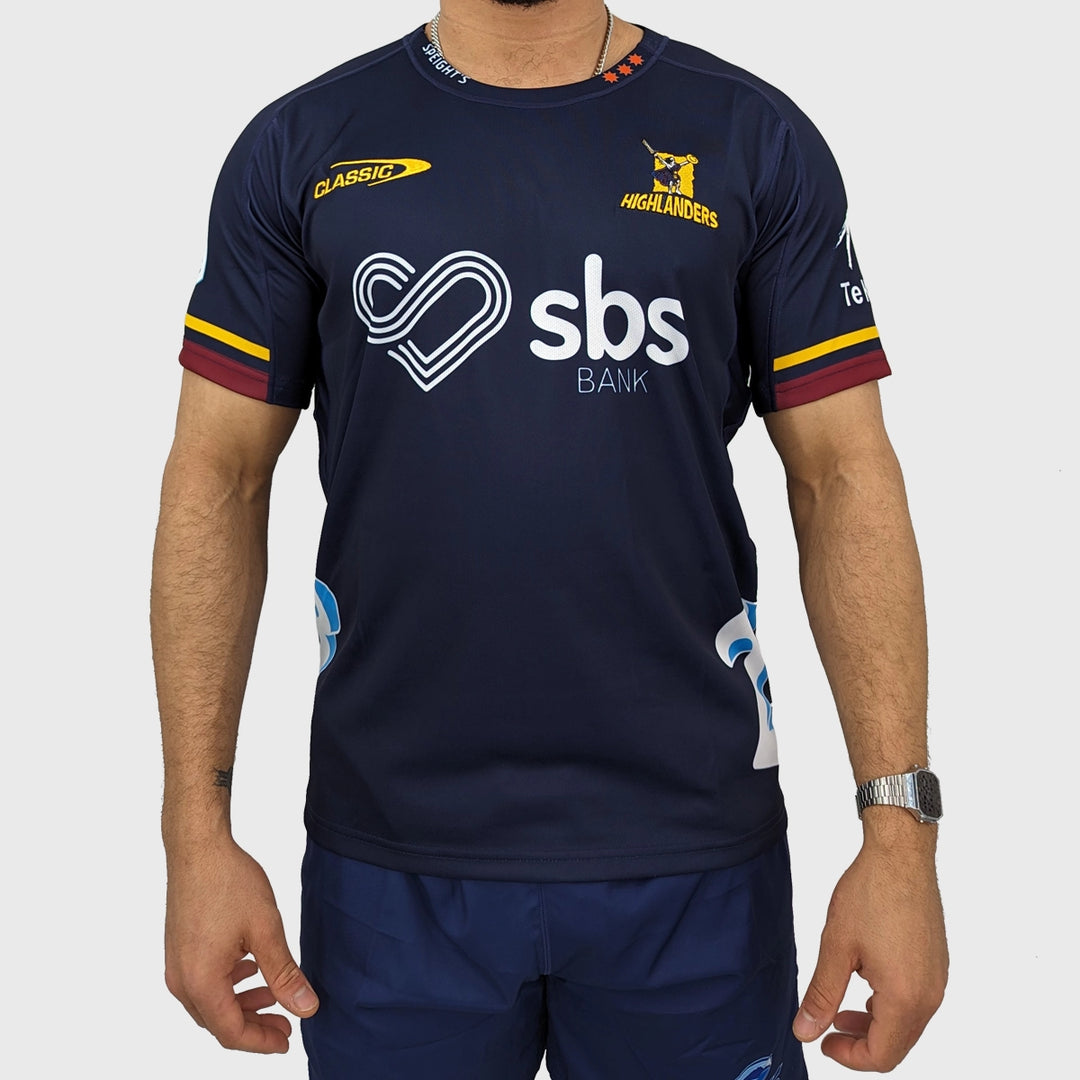 Classic Highlanders Kid's Super Rugby 2024 Home Rugby Shirt - Rugbystuff.com