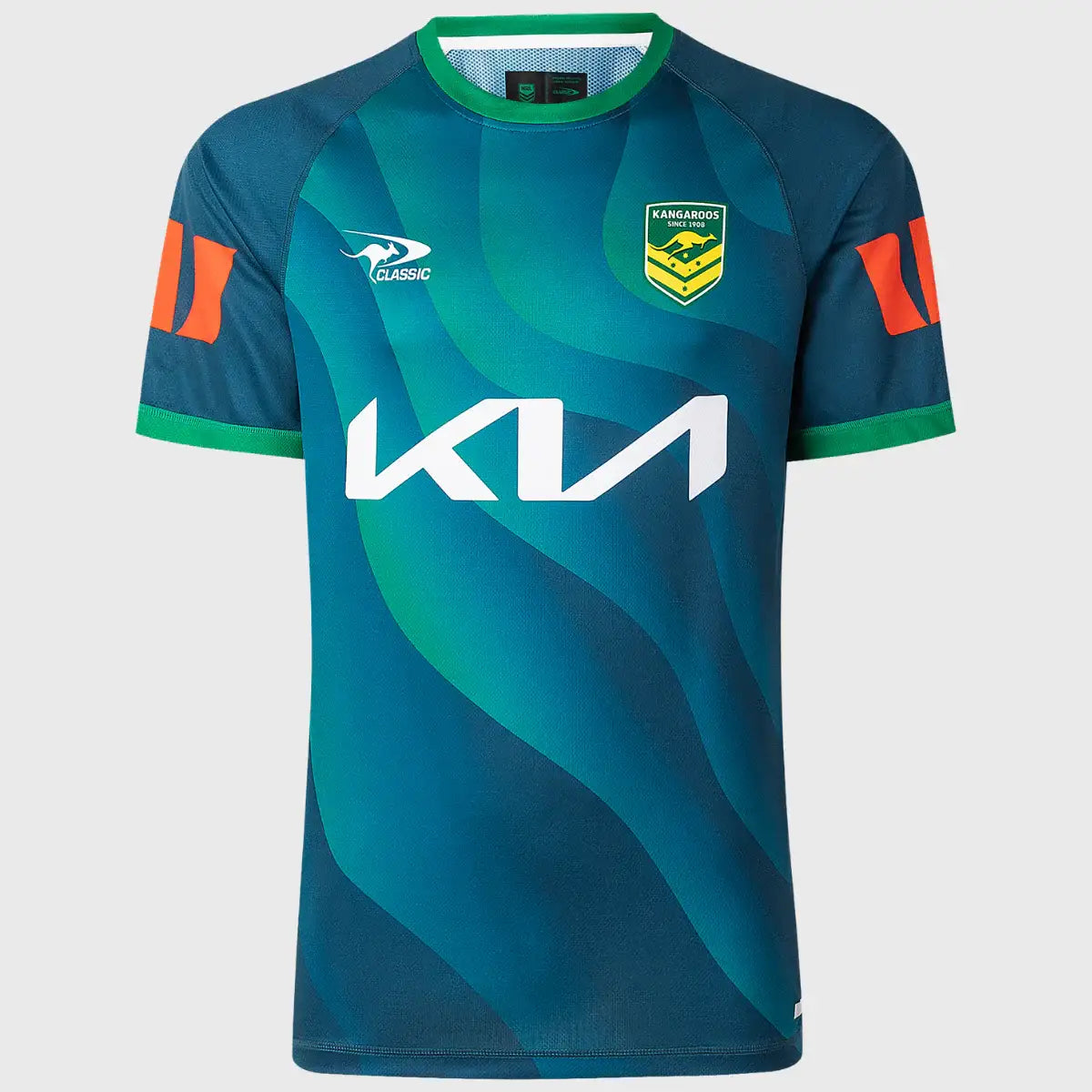 【レア】Australia rugby kangaroosラガーシャツ Classic Kangaroos Rugby League Pro Warm Up Tee 2026 – Rugbystuff.com