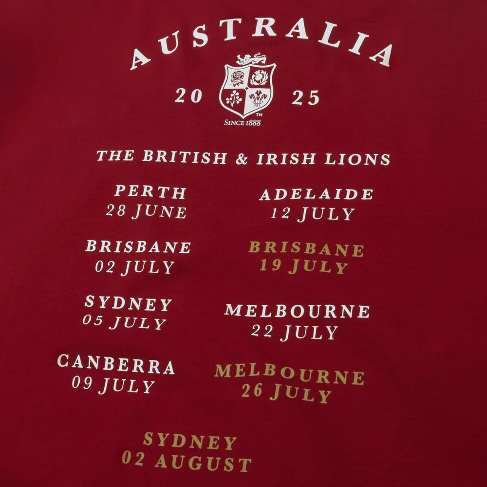 Canterbury British & Irish Lions Tour Dates Tee - Rugbystuff.com