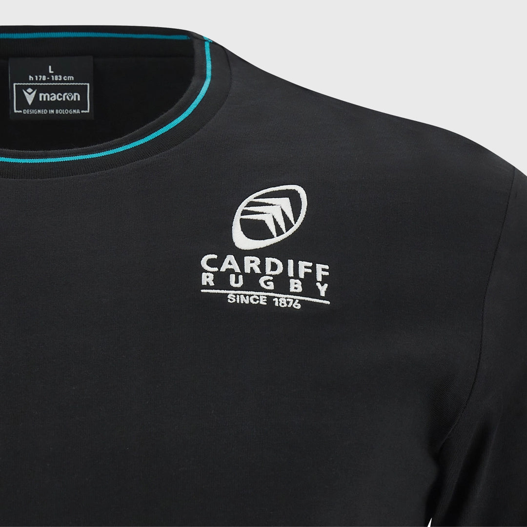 Macron Cardiff Rugby Cotton Tee 2023/24 - Rugbystuff.com