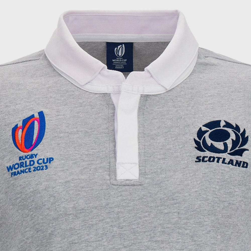Macron Scotland Rugby World Cup 2023 Kid's Long Sleeve Rugby Shirt - Rugbystuff.com