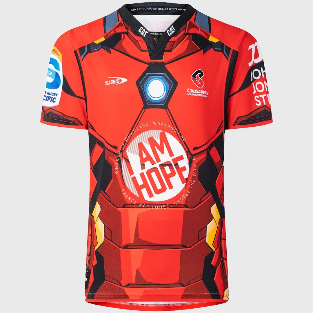 Classic Crusaders Iron Man Men's Replica Rugby Shirt - Rugbystuff.com
