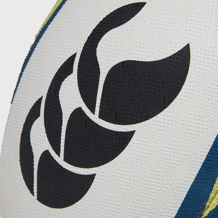 Canterbury Mentre Rugby Ball White/Teal/Yellow - Rugbystuff.com