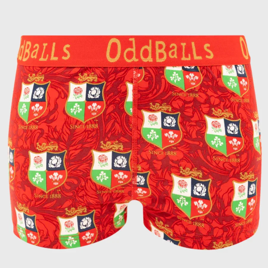 OddBalls British & Irish Lions Women's Boxer Shorts - Rugbystuff.com