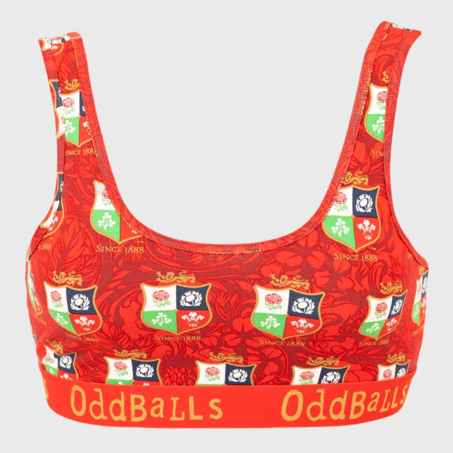 OddBalls British & Irish Lions Women's Bralette - Rugbystuff.com