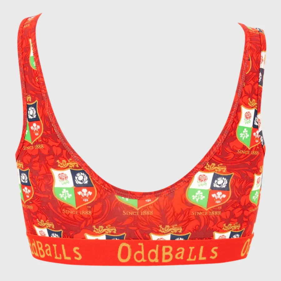 OddBalls British & Irish Lions Women's Bralette - Rugbystuff.com