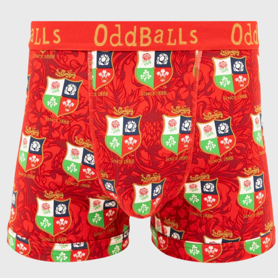 OddBalls British & Irish Lions Men's Boxer Shorts - Rugbystuff.com