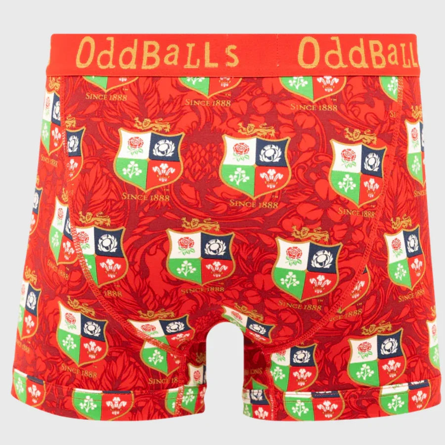 OddBalls British & Irish Lions Men's Boxer Shorts - Rugbystuff.com