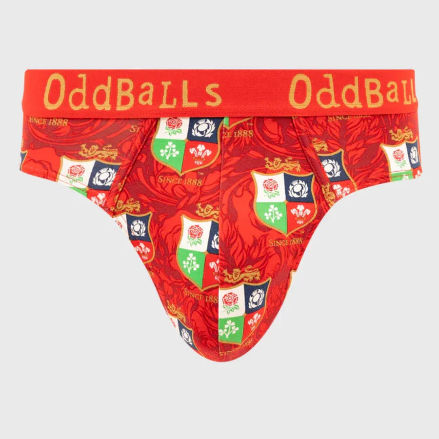 OddBalls British & Irish Lions Men's Briefs - Rugbystuff.com