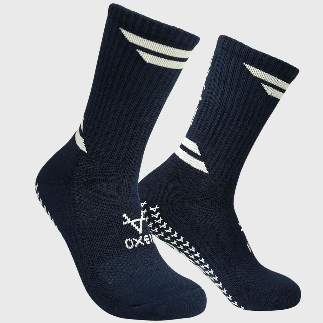 Oxen Grip Socks Navy Blue - Rugbystuff.com