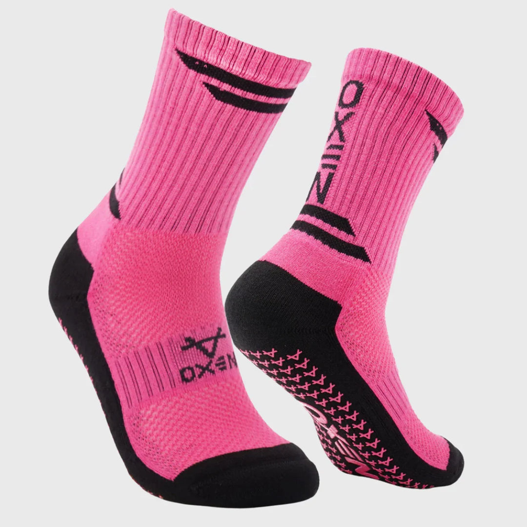 Oxen Grip Socks Pink - Rugbystuff.com