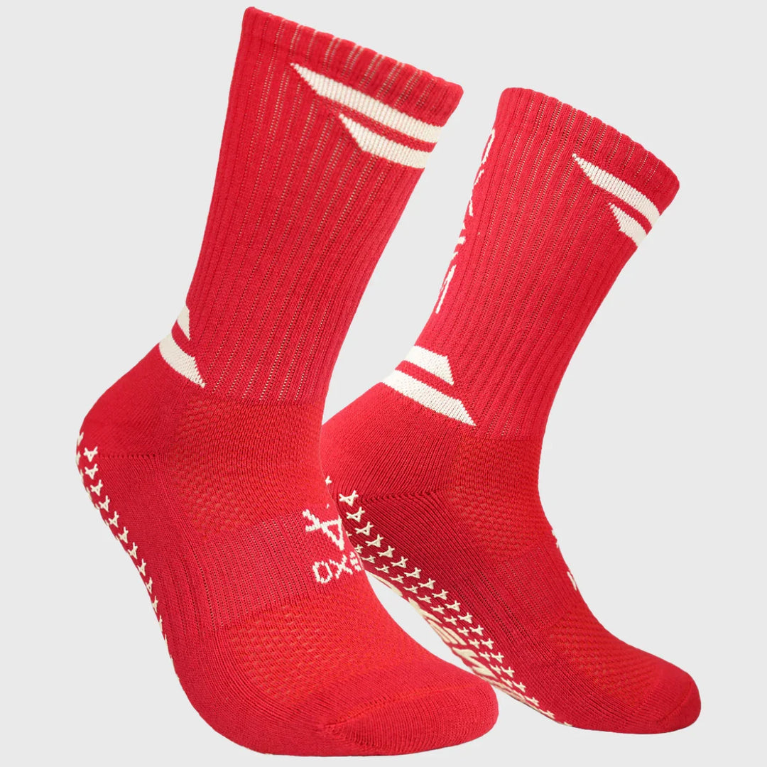 Oxen Grip Socks Red - Rugbystuff.com