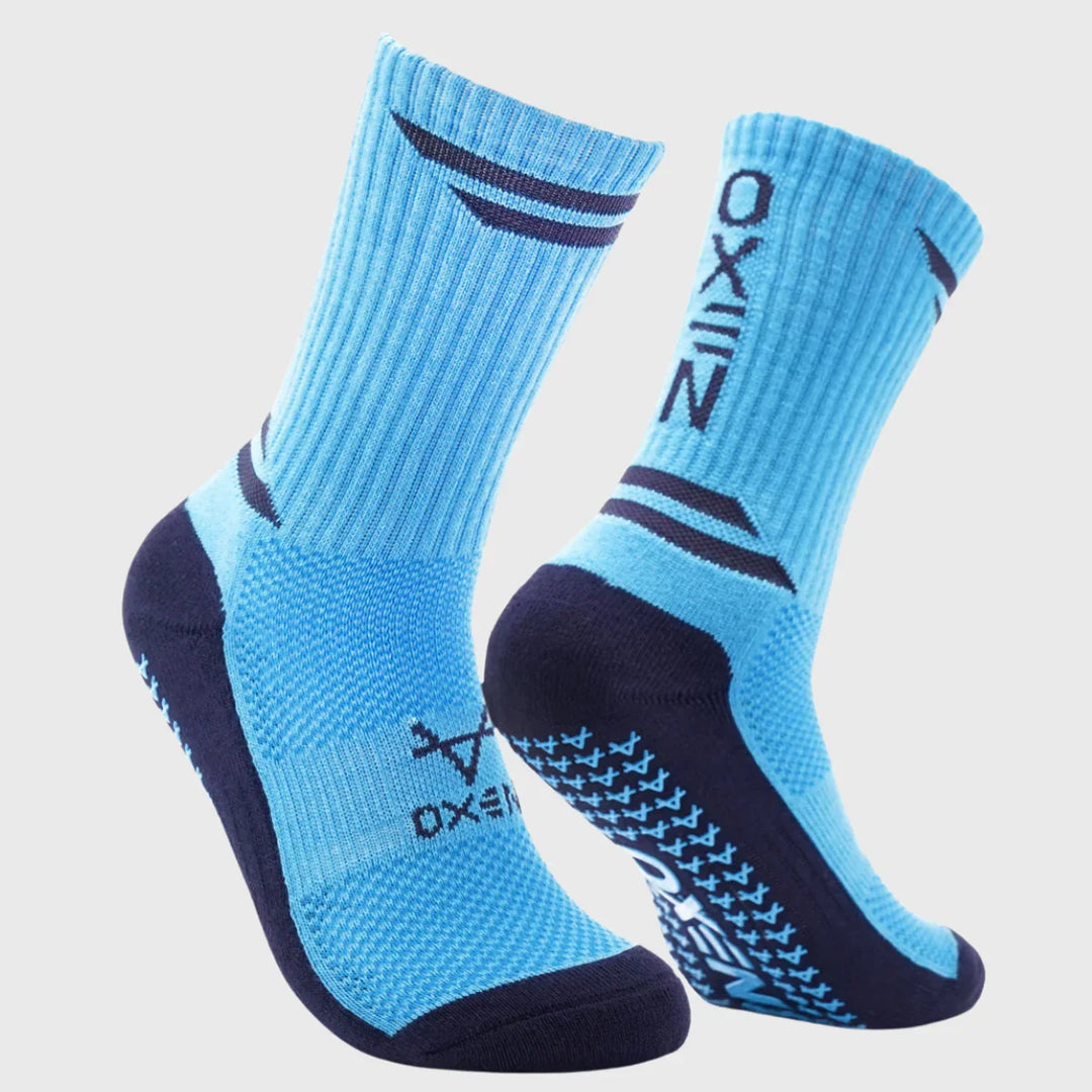 Oxen Grip Socks Sky Blue - Rugbystuff.com