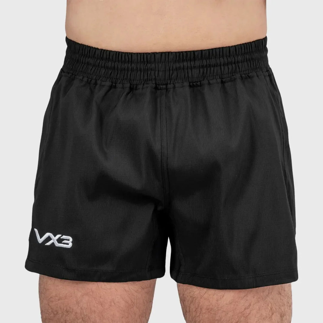 VX3 Revo Rugby Shorts Black - Rugbystuff.com
