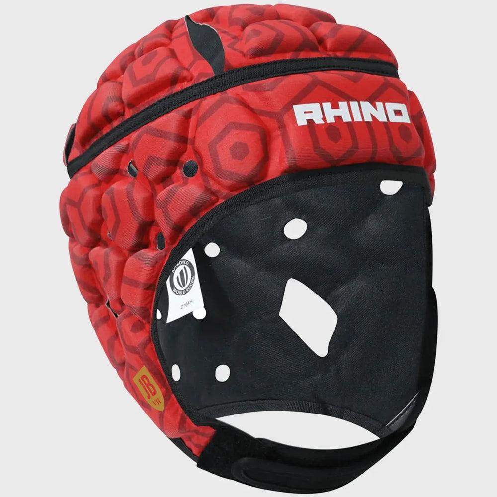 Rhino Adult JB VII Rugby Headguard Red - Rugbystuff.com