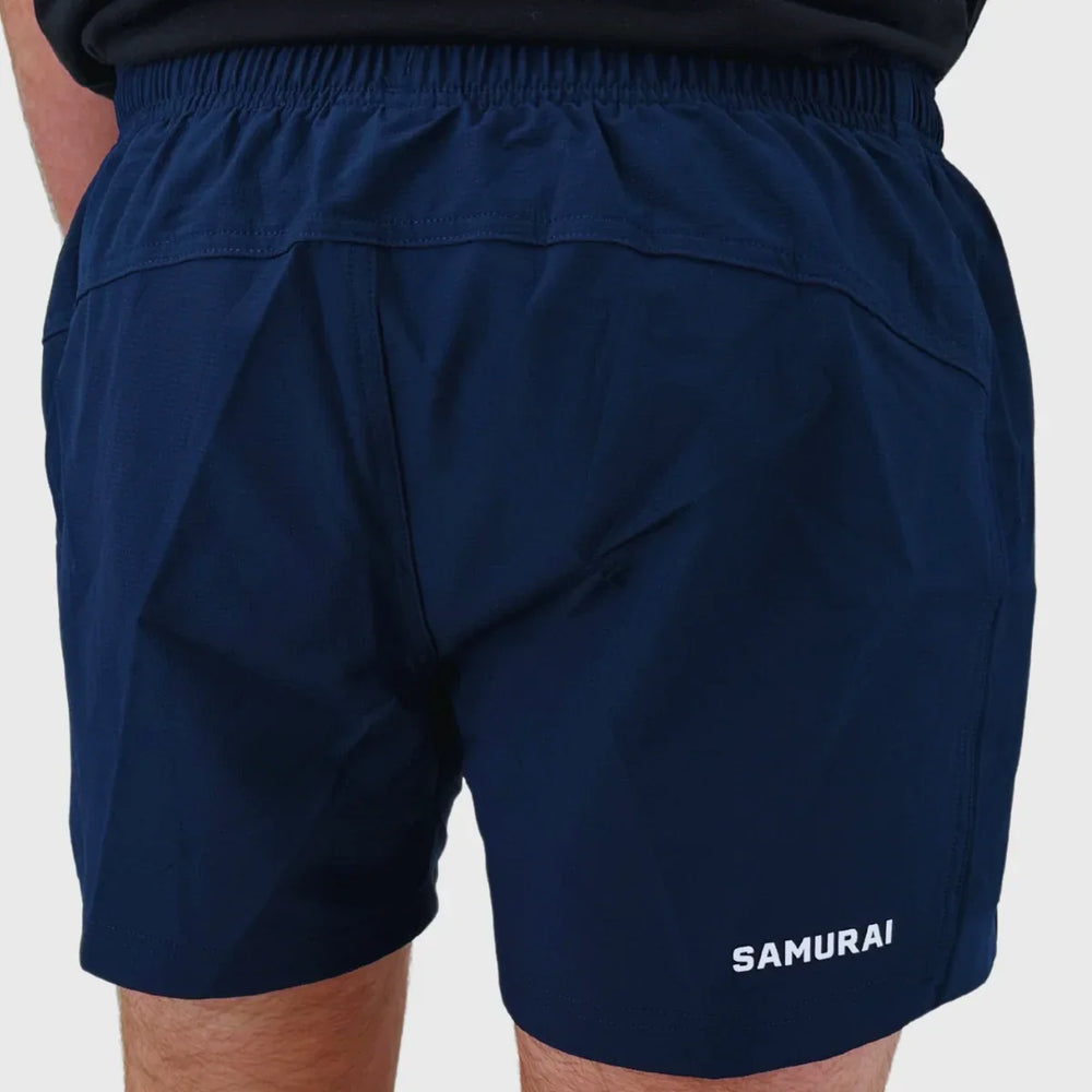 Samurai Men's Training Rugby Shorts Navy Blue - Rugbystuff.com