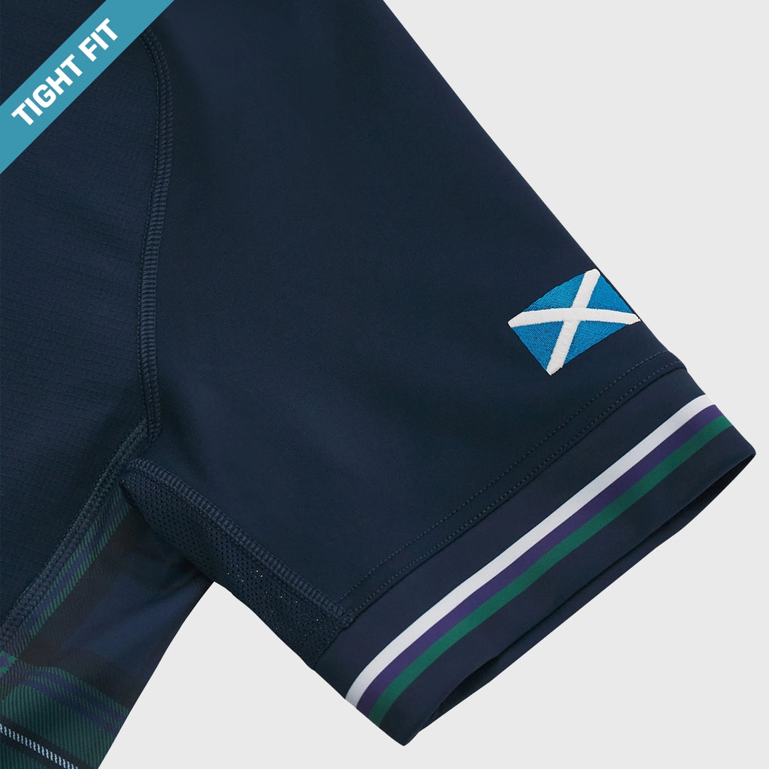 Macron Scotland Men's Home Bodyfit Shirt 2023/24 - Rugbystuff.com