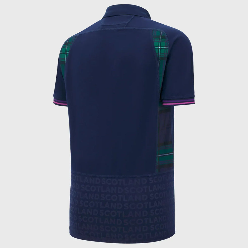 Macron Scotland WRWC 2025 Kid's Home Replica Shirt - Rugbystuff.com