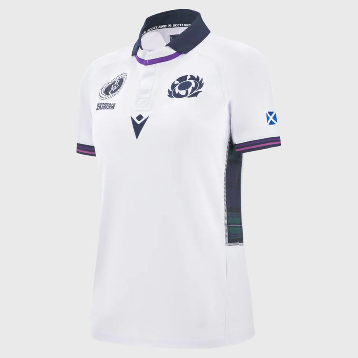 Macron Scotland WRWC 2025 Women's Away Replica Shirt - Rugbystuff.com