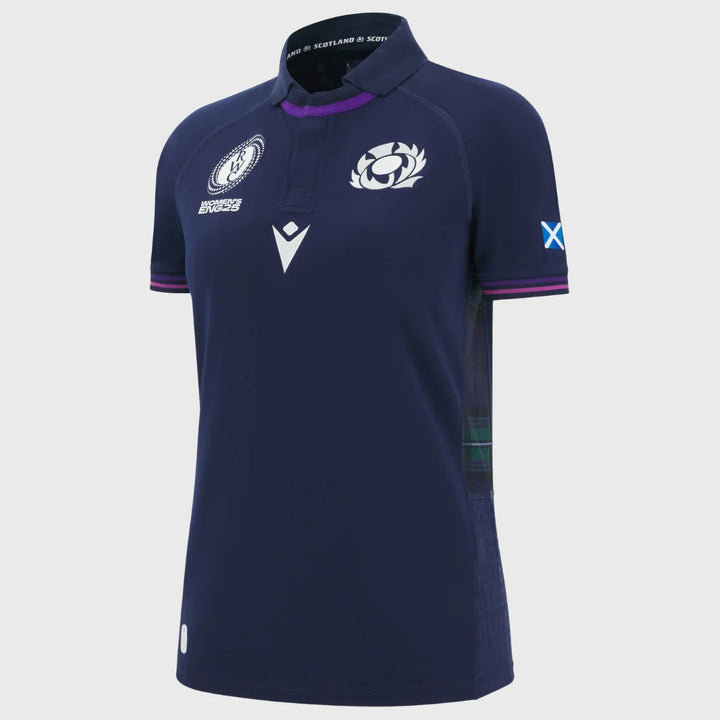 Macron Scotland WRWC 2025 Women's Home Replica Shirt - Rugbystuff.com