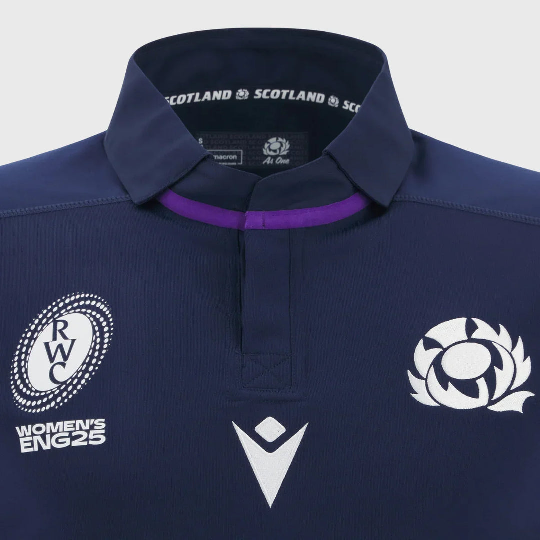 Macron Scotland WRWC 2025 Women's Home Replica Shirt - Rugbystuff.com