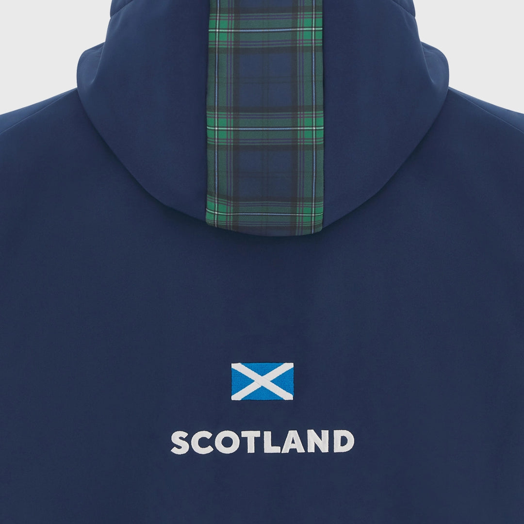 Macron Scotland Rugby Kid's Softshell Jacket Blurple/Tartan - Rugbystuff.com