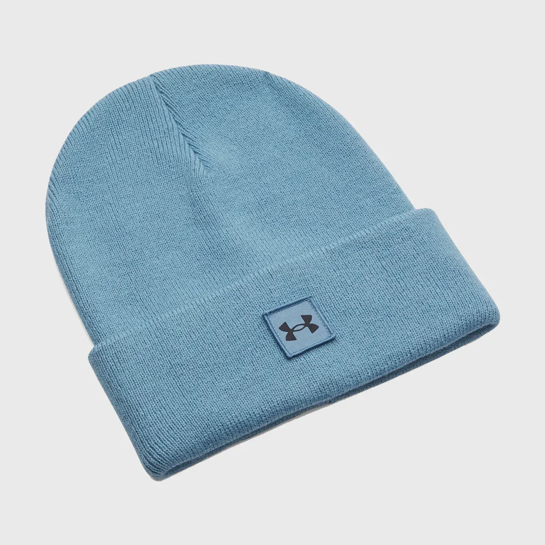 Under Armour Halftime Cuff Beanie Hat Blue Smoke - Rugbystuff.com