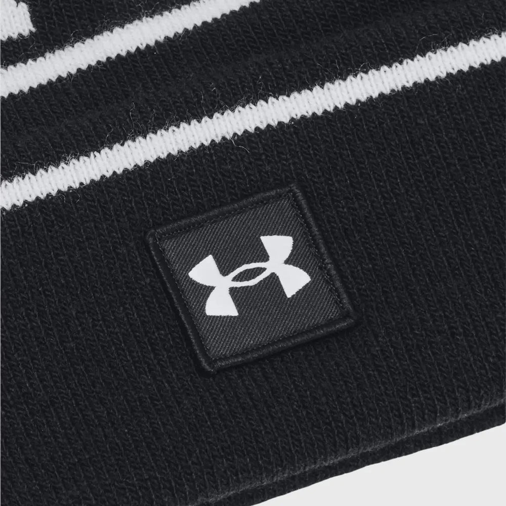 Under Armour Halftime Pom Beanie Black - Rugbystuff.com