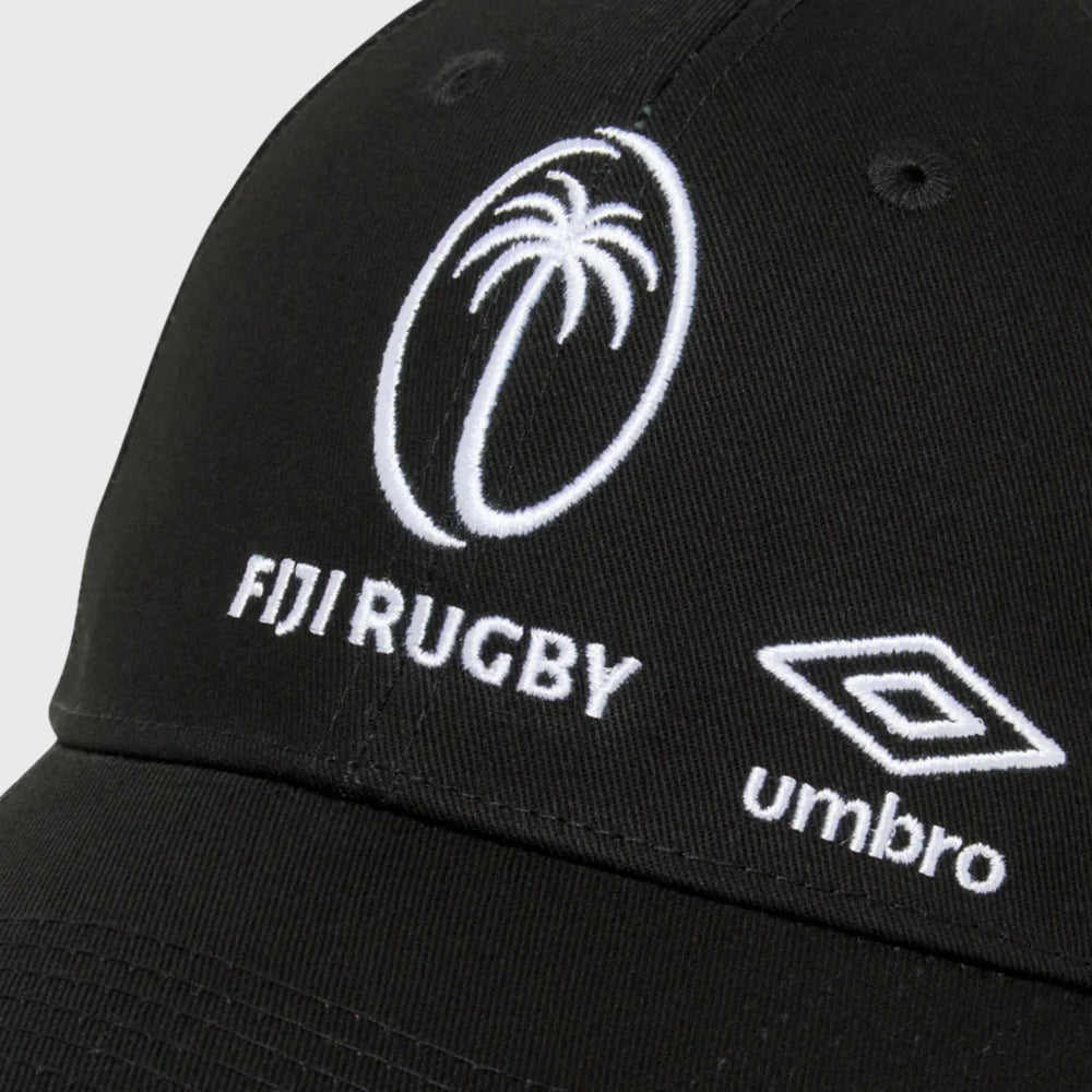Umbro Fiji Rugby Cap Black 2025/26 - Rugbystuff.com