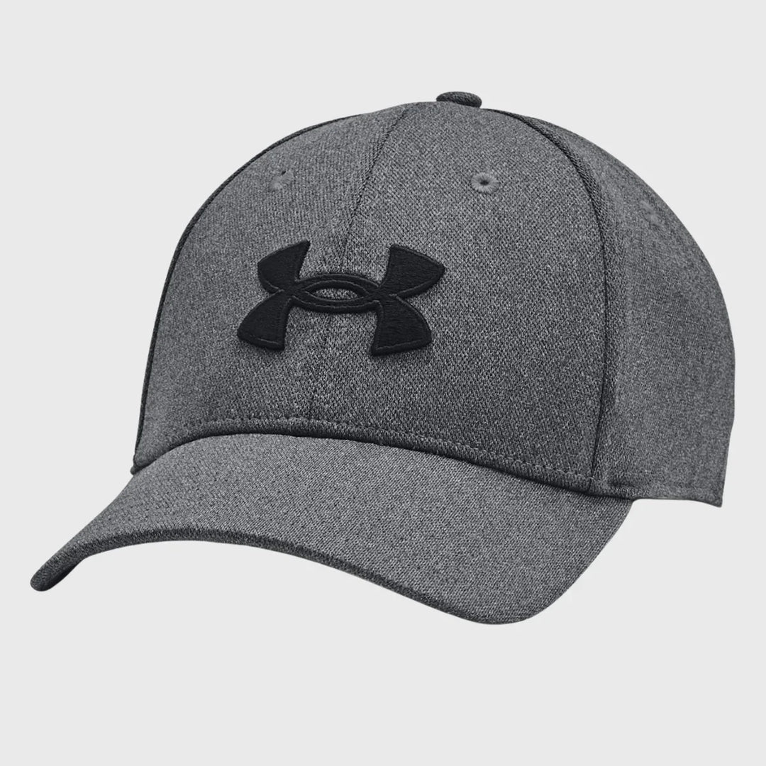 Under Armour Blitzing Low Stretch Fit Cap Black Heather - Rugbystuff.com