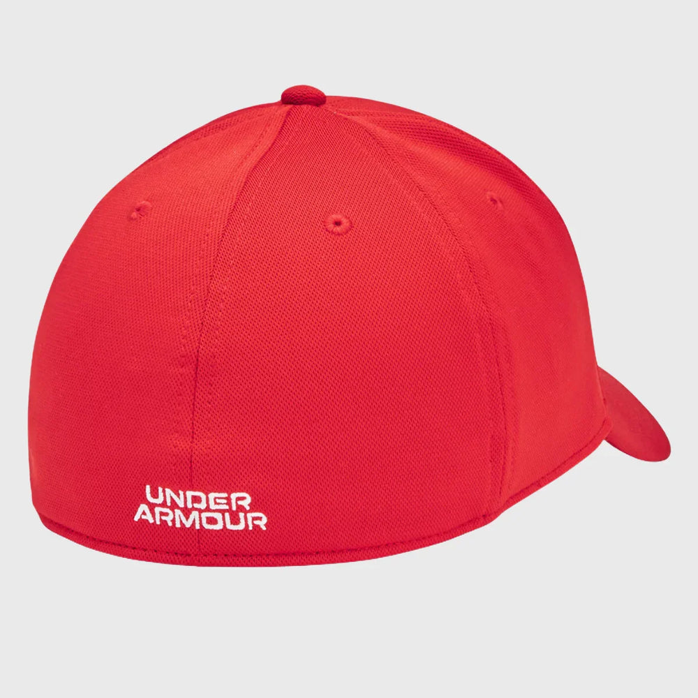 Under Armour Blitzing Low Stretch Fit Cap Red - Rugbystuff.com