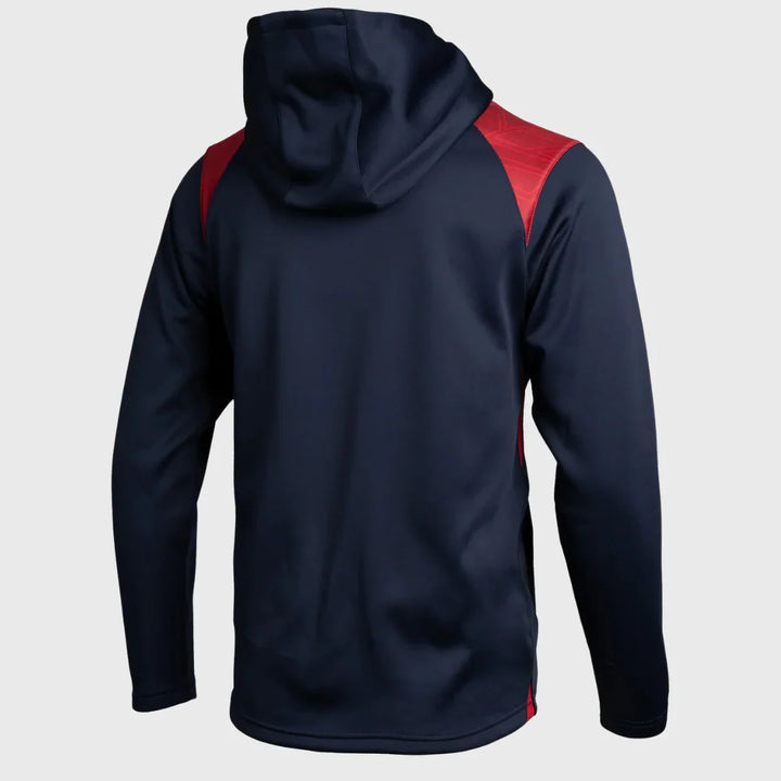 VX3 Scarlets Vertex Training Hoody Navy/Red 2025/26 - Rugbystuff.com