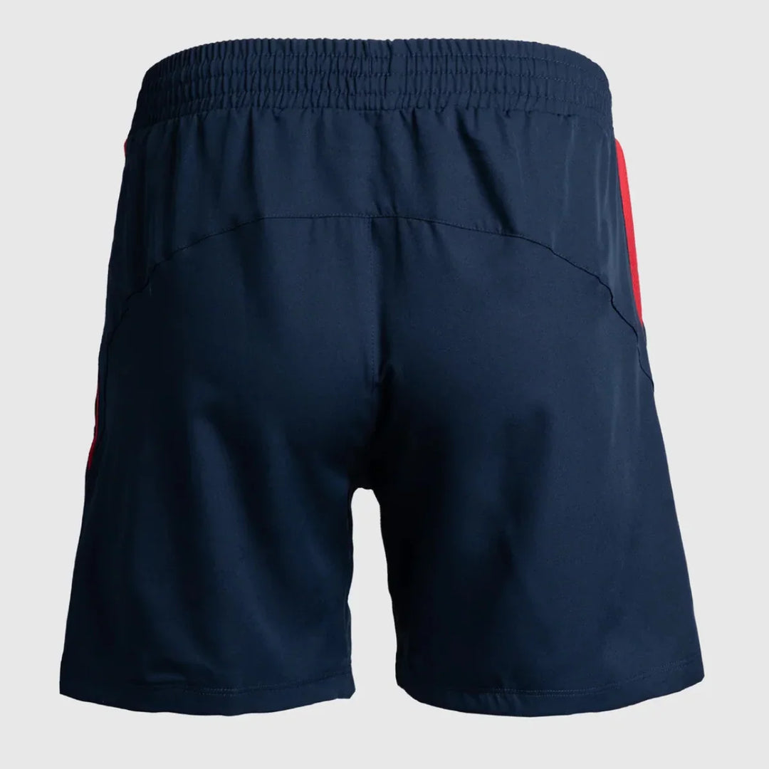VX3 Scarlets Vertex Gym Shorts Navy/Red 2025/26 - Rugbystuff.com
