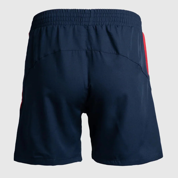 VX3 Scarlets Vertex Gym Shorts Navy/Red 2025/26 - Rugbystuff.com