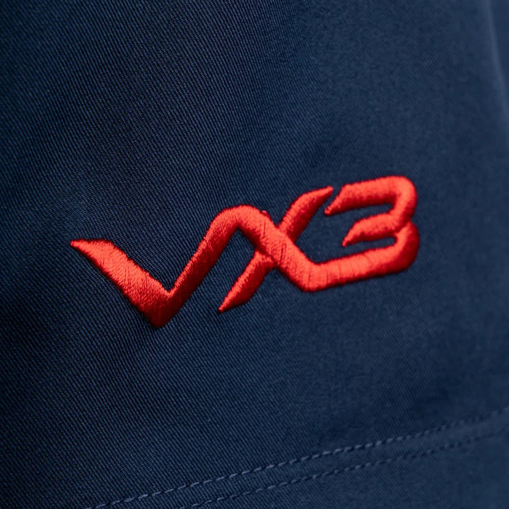 VX3 Scarlets Vertex Gym Shorts Navy/Red 2025/26 - Rugbystuff.com