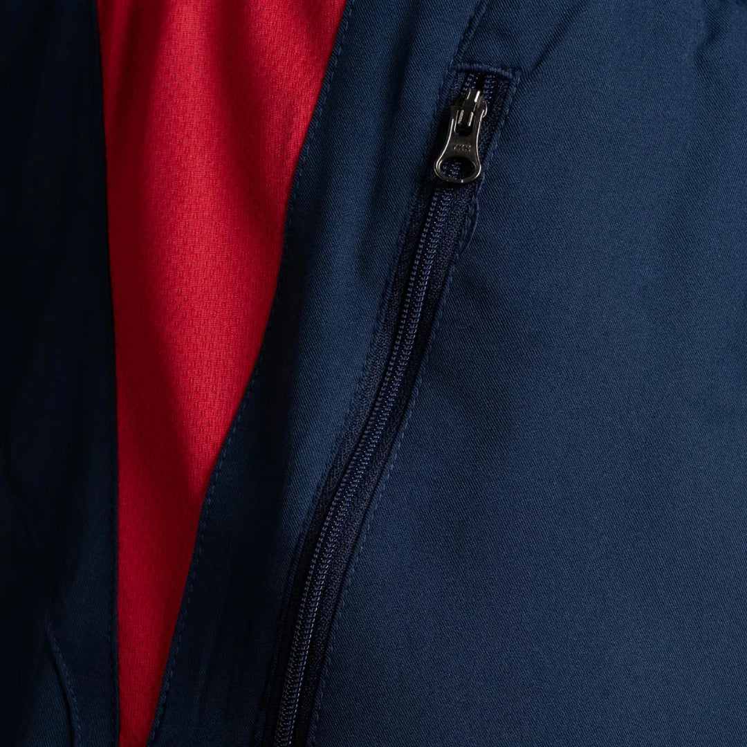 VX3 Scarlets Vertex Gym Shorts Navy/Red 2025/26 - Rugbystuff.com