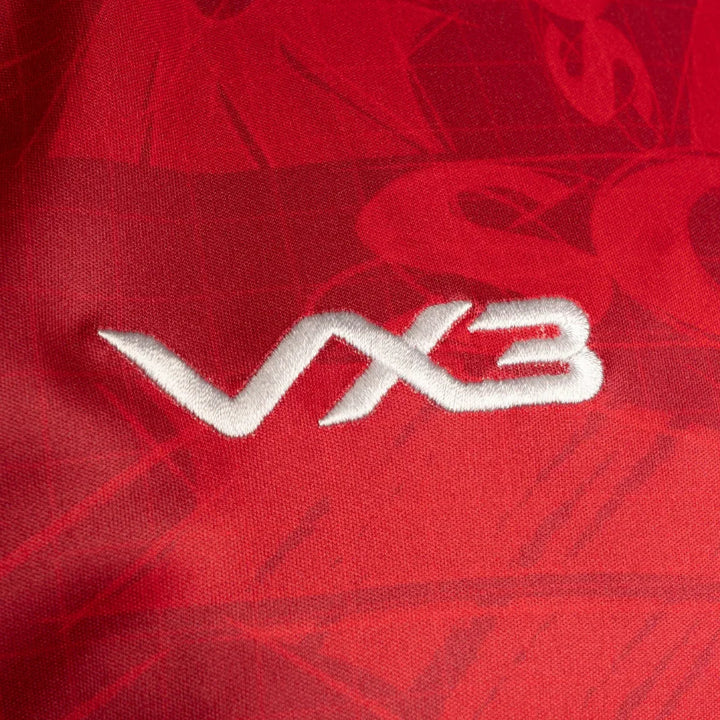 VX3 Scarlets Warm Up Tee Red 2025/26 - Rugbystuff.com