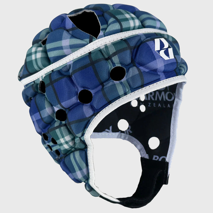 Body Armour Kid's Ventilator Rugby Headguard Navy Tartan
