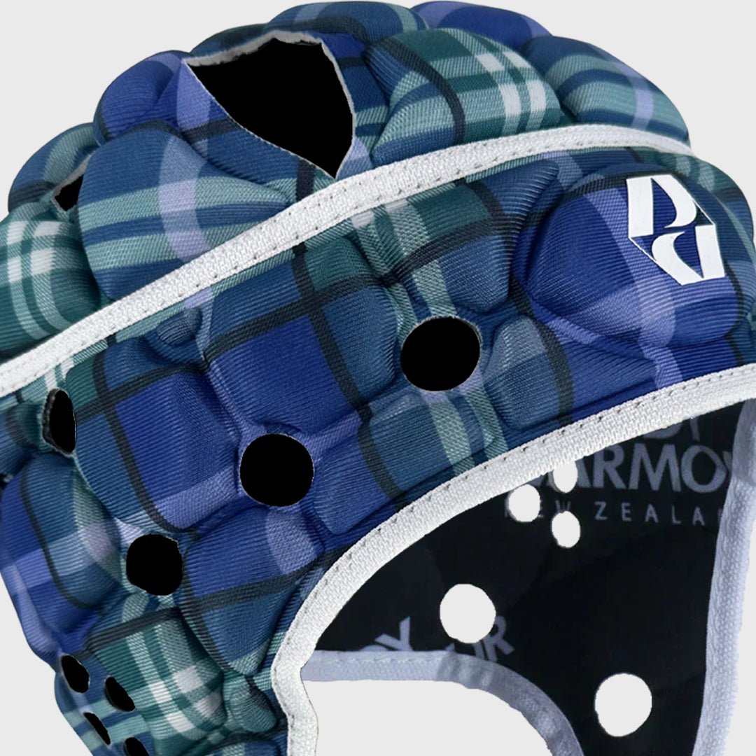 Body Armour Kid's Ventilator Rugby Headguard Navy Tartan