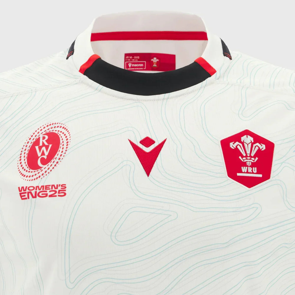 Macron Wales WRWC 2025 Men's Away Replica Shirt - Rugbystuff.com