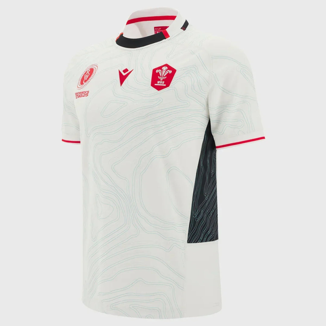 Macron Wales WRWC 2025 Men's Away Replica Shirt - Rugbystuff.com