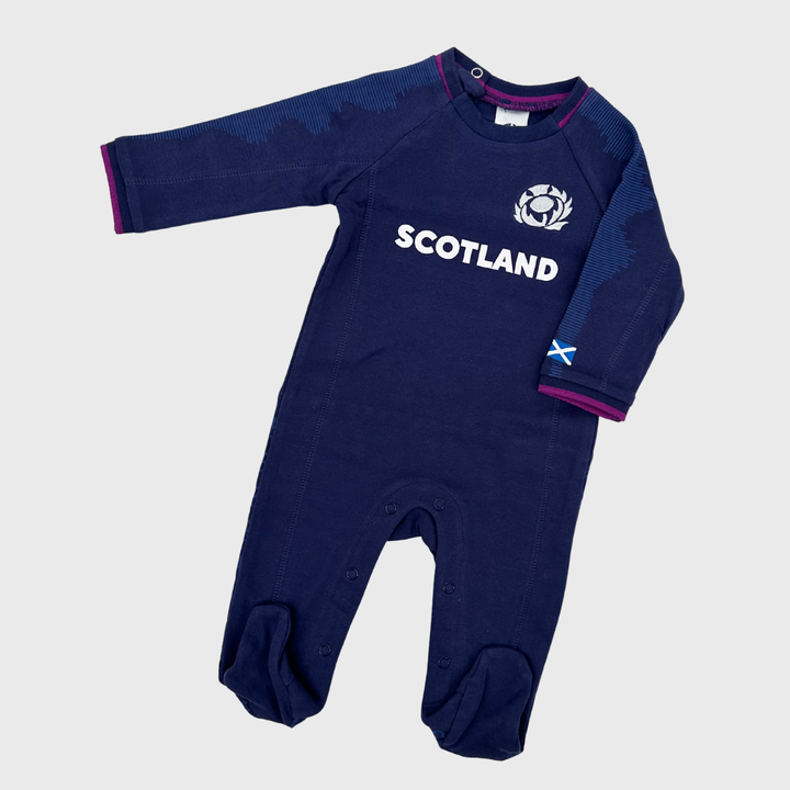 Brecrest Scotland Rugby Home Baby Sleepsuit 2025/26
