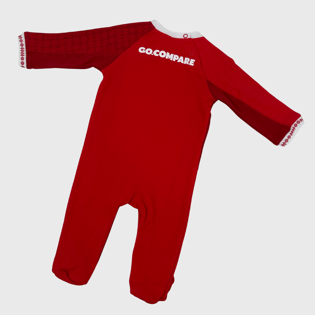 Brecrest Wales Rugby Home Baby Sleepsuit 2025/26