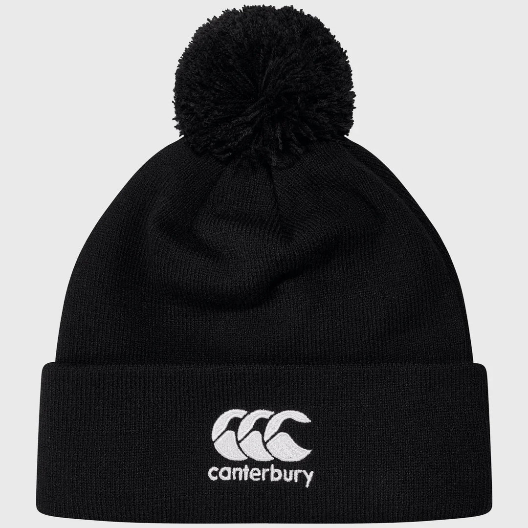 Canterbury Bobble Beanie Hat Black - Rugbystuff.com