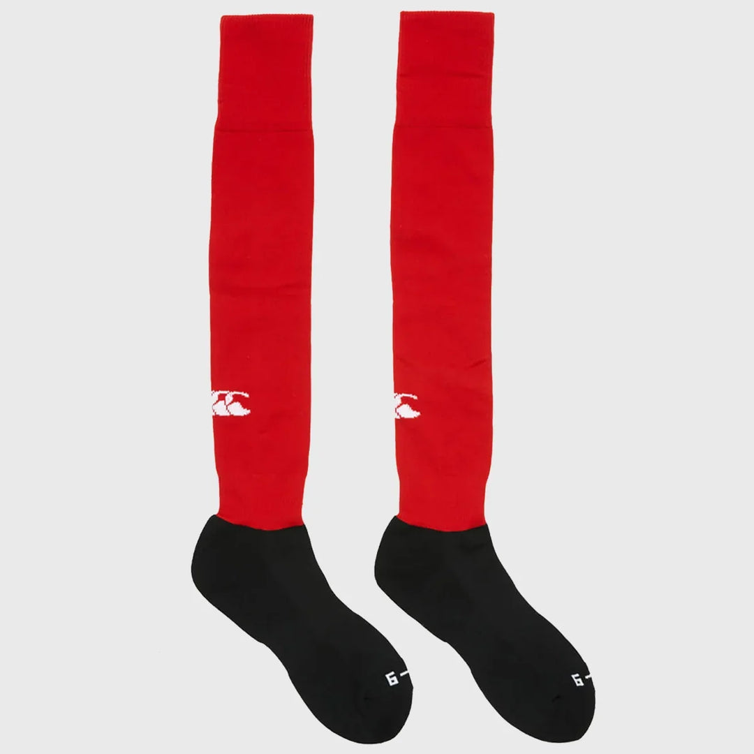 Canterbury Club Rugby Socks Red - Rugbystuff.com