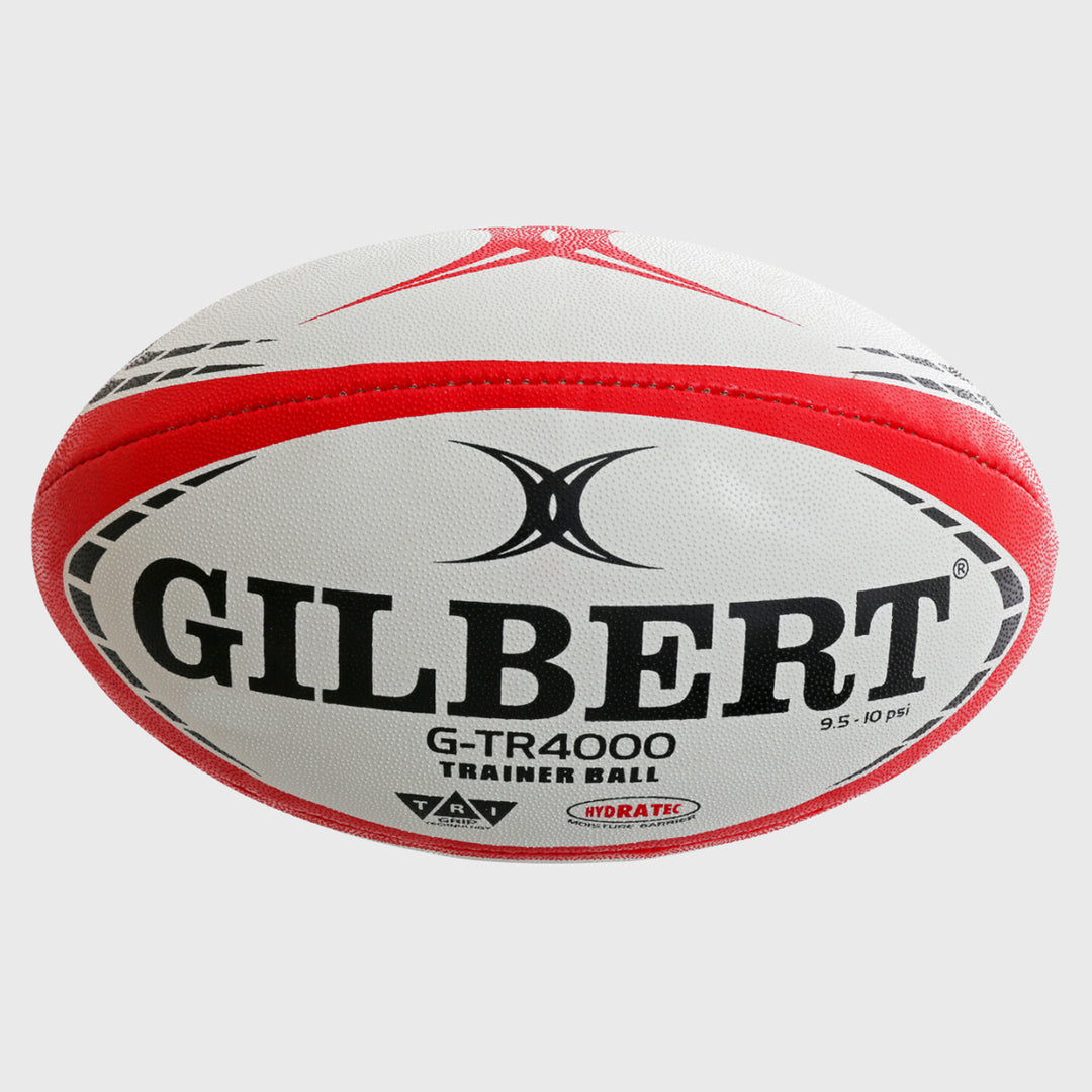 Gilbert G-TR4000 Training Rugby Ball Red Size 4 - Rugbystuff.com