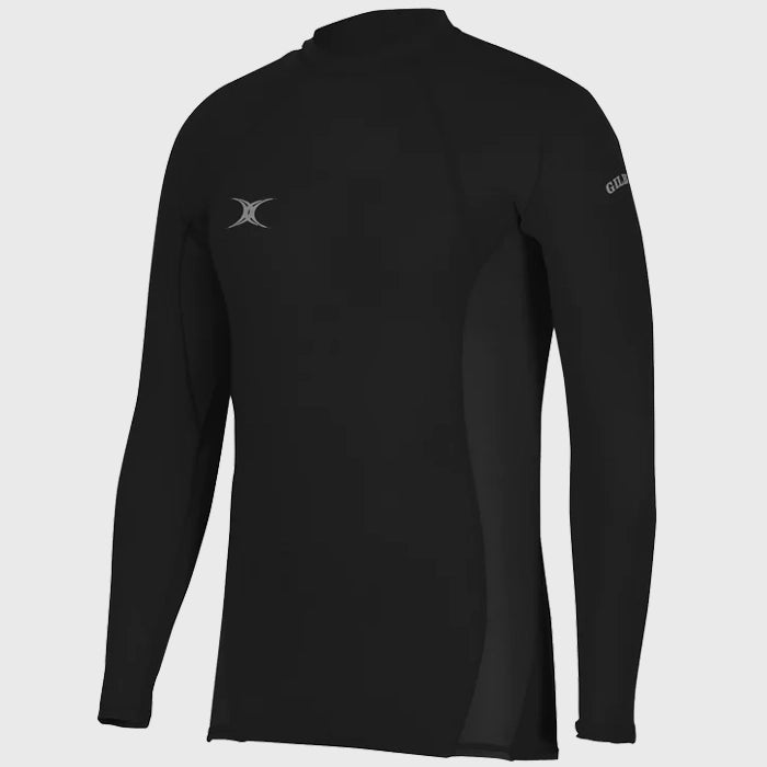 Gilbert Men's Atomic II Long Sleeve Baselayer Top Black - Rugbystuff.com