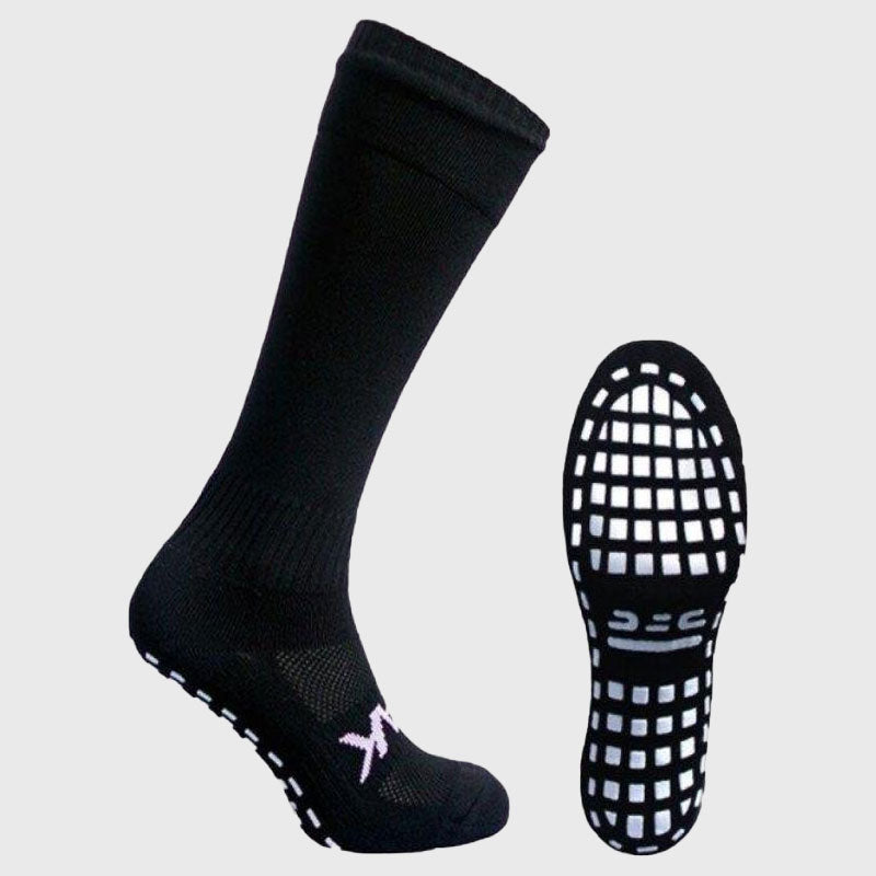 Atak Sports Shox Full Length Grip Socks Black - Rugbystuff.com