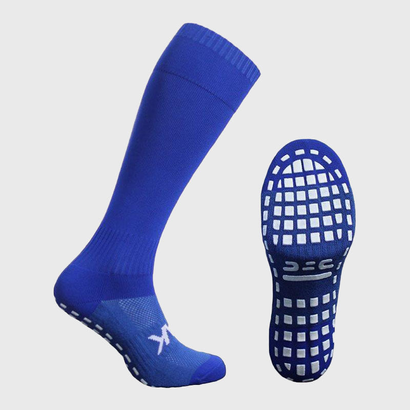 Atak Sports Shox Full Length Grip Socks Royal - Rugbystuff.com