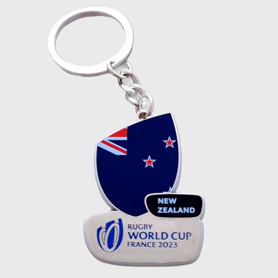 Official Rugby World Cup 2023 New Zealand Flag Keyring - Rugbystuff.com